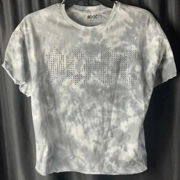Studded AC DC Tee‎ - Picture 1 of 4